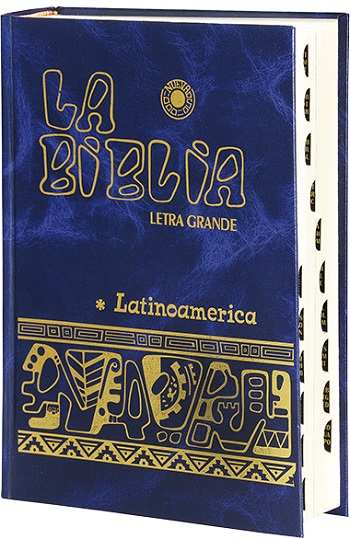 La Biblia Latinoamérica [Letra grande/Cartoné/Con Uñeros/16x22 cm]