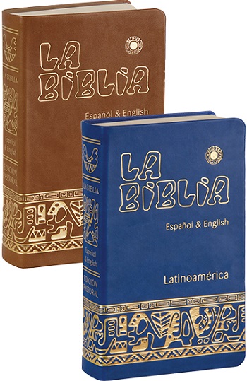 La Biblia Latinoamérica. [Bilingüe/Edición símil piel/16x22 cm]