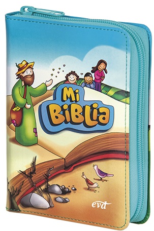 Mi Biblia. (Ilustrada infantil/Bolsillo/Simil Piel /Cremallera/15,7x10,5 cm)