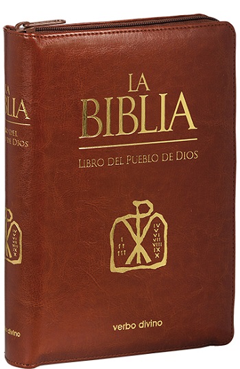 La Biblia. Libro del Pueblo de Dios. (Símil Piel - Cremallera)