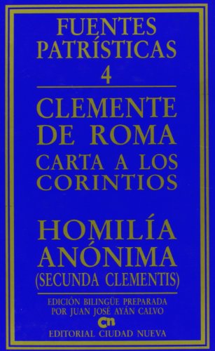 Carta a los Corintios. Homilía Anónima. (Tapa dura/15x23,5 cm)