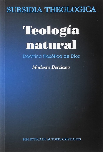 Teología natural. Doctrina filosófica de Dios  VIII