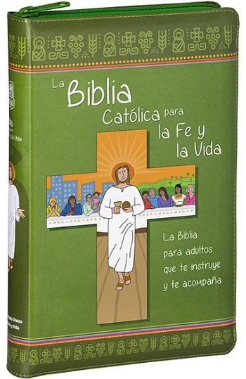 La Biblia Católica para la Fe y la Vida. (Dos tintas/Símil piel/Cremallera/25x16.5 cm)