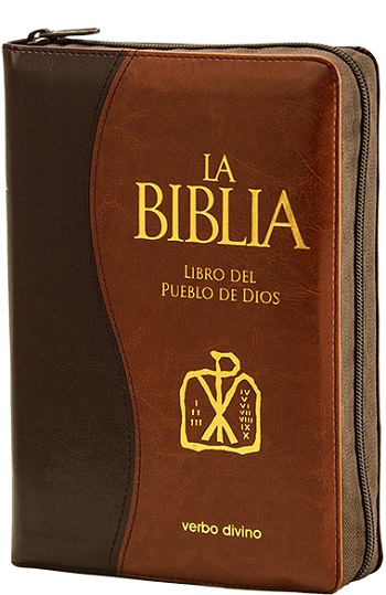 La Biblia. Libro del Pueblo de Dios. (Símil piel bitono - Cremallera)