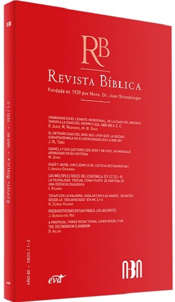 Revista Bíblica Año 85 2023 1 2