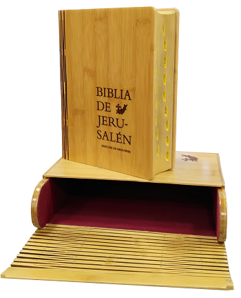 Biblia Jerusalén Bambú. (Quinta Edición/Tapa bambú/ Estuche bambú/24x19 cm)