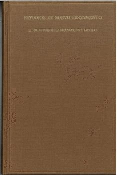 Estudio de Nuevo Testamento II. Cuestiones de Gramática y Léxico (Tapa dura)