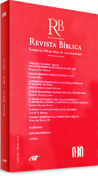 Revista Bíblica. Año 81. 2019/3-4. (Tapa blanda/15,5x13 cm)