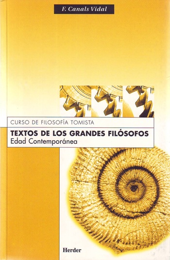 Textos de los grandes filósofos. Edad contemporánea. (Tapa blanda/14,1x21,6 cm)