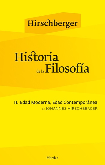 Historia de la Filosofía. II. Edad Moderna, Edad Contemporánea. (Tapa blanda/15,5x24,5 cm)